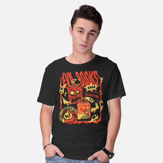 Evil Books-Mens-Basic-Tee-Sketchdemao