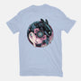 Glowing Light In The Night-Womens-Basic-Tee-glitchygorilla