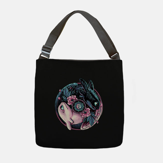Glowing Light In The Night-None-Adjustable Tote-Bag-glitchygorilla