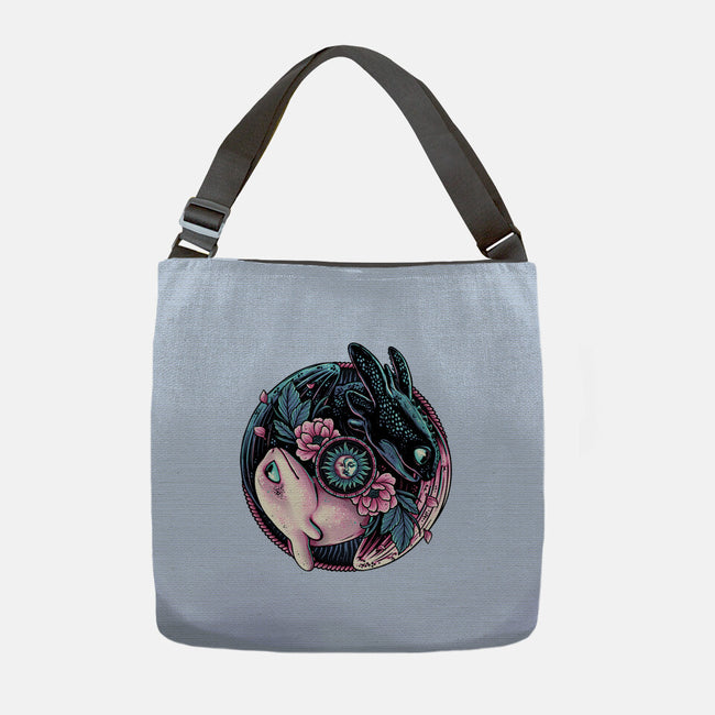 Glowing Light In The Night-None-Adjustable Tote-Bag-glitchygorilla