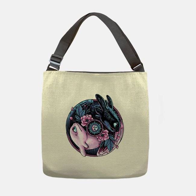 Glowing Light In The Night-None-Adjustable Tote-Bag-glitchygorilla