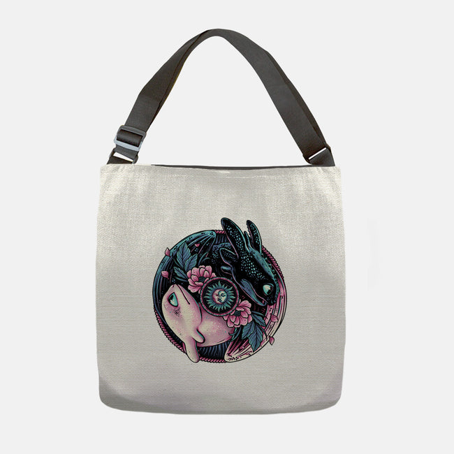 Glowing Light In The Night-None-Adjustable Tote-Bag-glitchygorilla