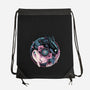 Glowing Light In The Night-None-Drawstring-Bag-glitchygorilla