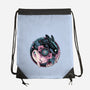 Glowing Light In The Night-None-Drawstring-Bag-glitchygorilla