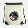 Glowing Light In The Night-None-Drawstring-Bag-glitchygorilla