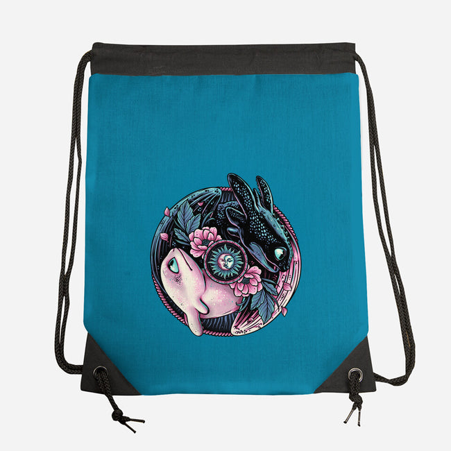 Glowing Light In The Night-None-Drawstring-Bag-glitchygorilla