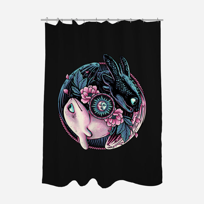 Glowing Light In The Night-None-Polyester-Shower Curtain-glitchygorilla