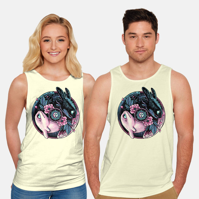 Glowing Light In The Night-Unisex-Basic-Tank-glitchygorilla