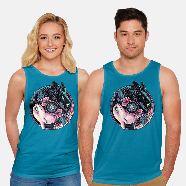 Glowing Light In The Night-Unisex-Basic-Tank-glitchygorilla