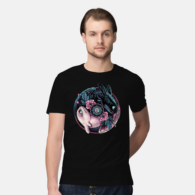 Glowing Light In The Night-Mens-Premium-Tee-glitchygorilla