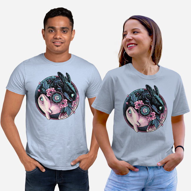 Glowing Light In The Night-Unisex-Basic-Tee-glitchygorilla