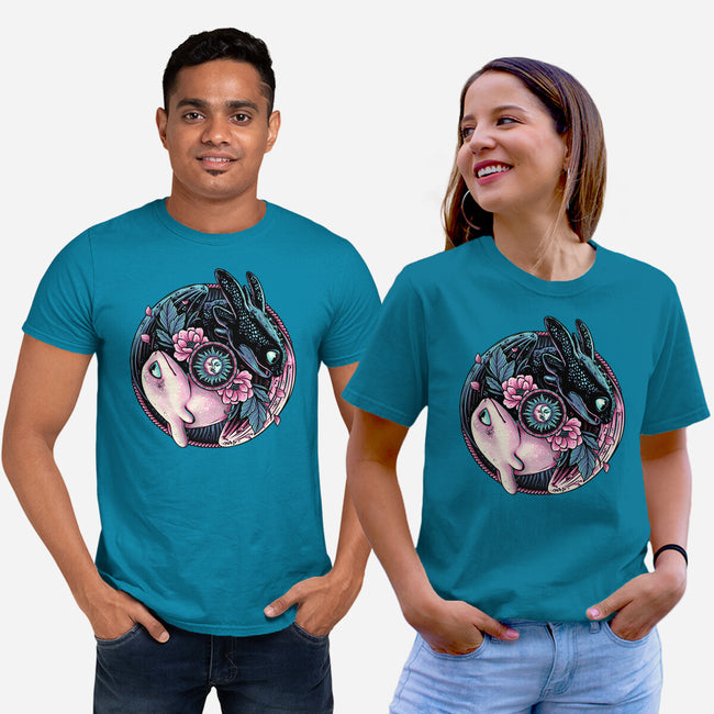 Glowing Light In The Night-Unisex-Basic-Tee-glitchygorilla