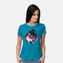 Glowing Light In The Night-Womens-Basic-Tee-glitchygorilla