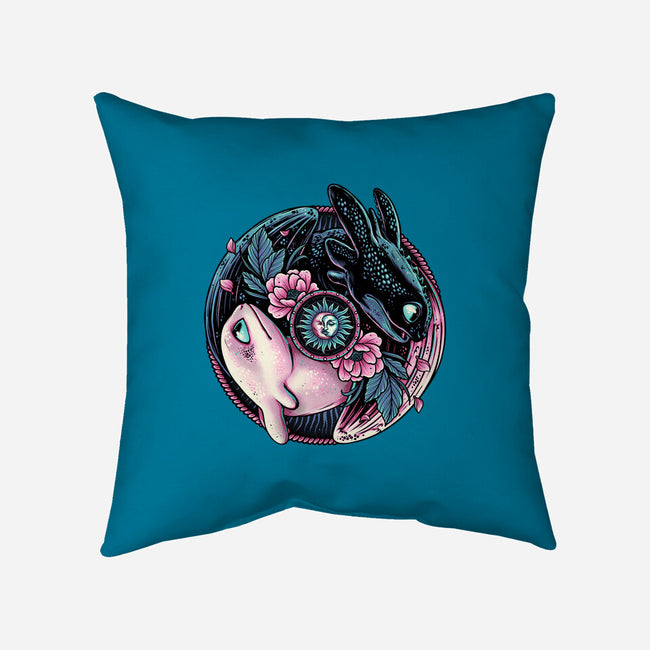 Glowing Light In The Night-None-Removable Cover w Insert-Throw Pillow-glitchygorilla