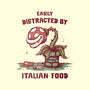 Easily Distracted By Italian Food-Unisex-Kitchen-Apron-kg07