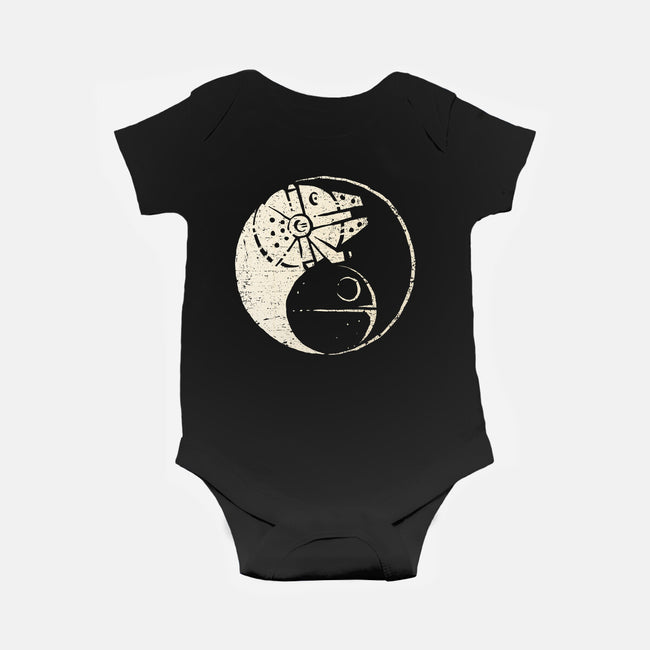 Balancing The Force-Baby-Basic-Onesie-kg07