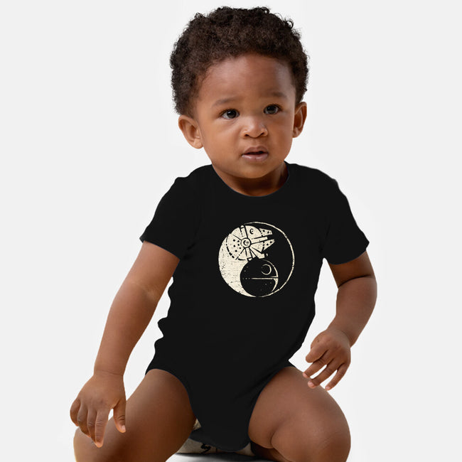 Balancing The Force-Baby-Basic-Onesie-kg07