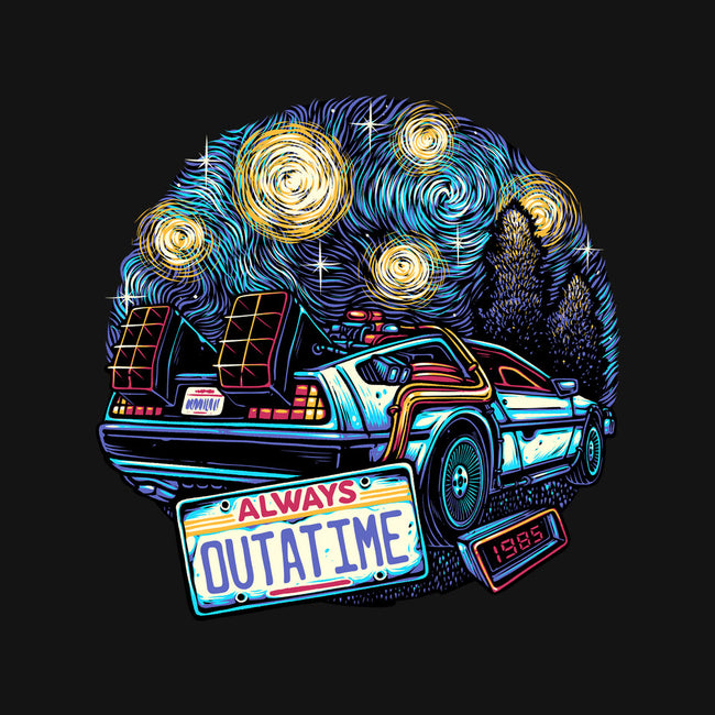 Always Outatime-None-Glossy-Sticker-glitchygorilla