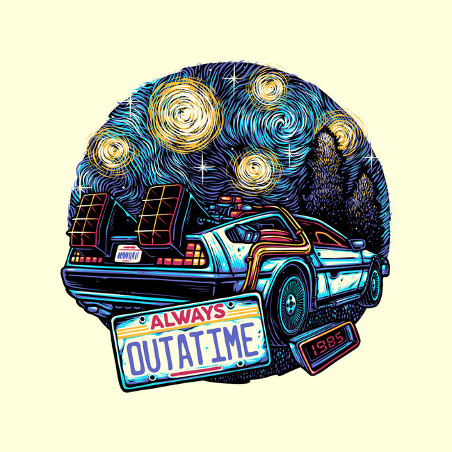 Always Outatime-Unisex-Kitchen-Apron-glitchygorilla