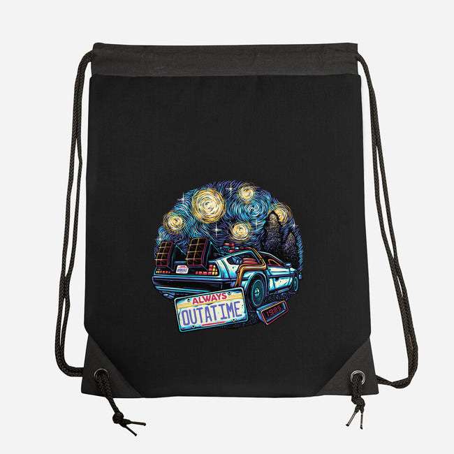 Always Outatime-None-Drawstring-Bag-glitchygorilla