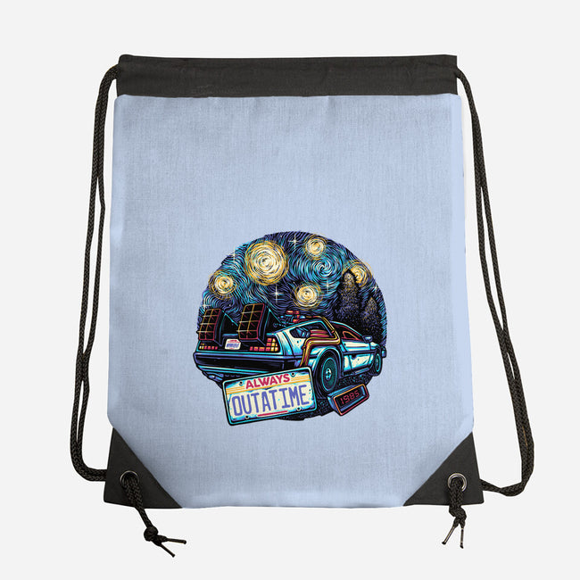 Always Outatime-None-Drawstring-Bag-glitchygorilla