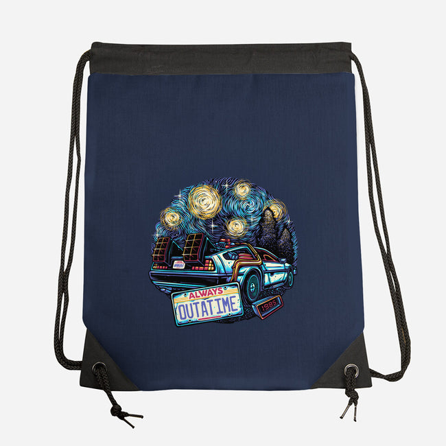 Always Outatime-None-Drawstring-Bag-glitchygorilla