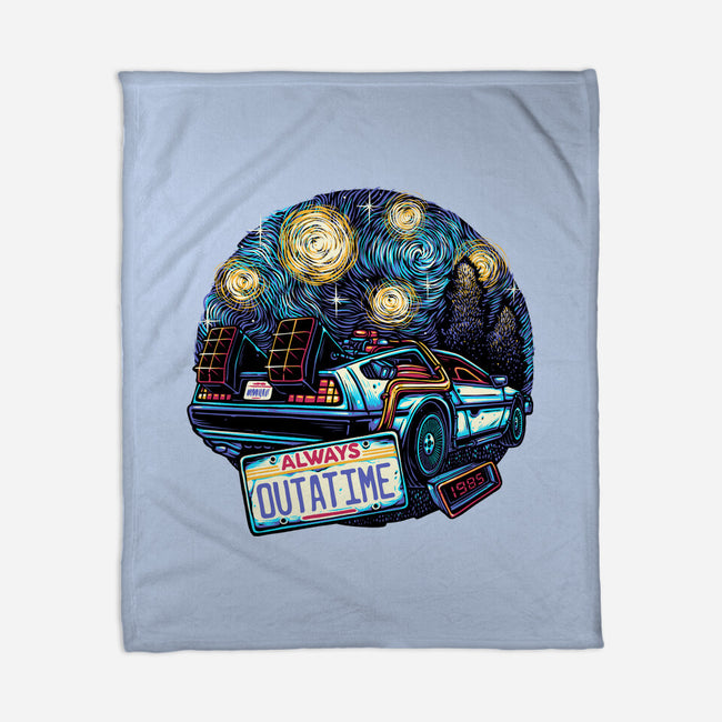 Always Outatime-None-Fleece-Blanket-glitchygorilla