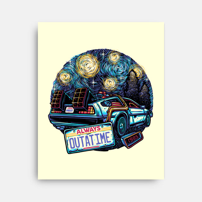 Always Outatime-None-Stretched-Canvas-glitchygorilla