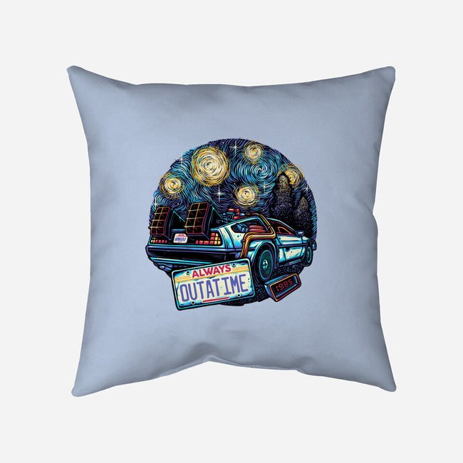 Always Outatime-None-Removable Cover w Insert-Throw Pillow-glitchygorilla