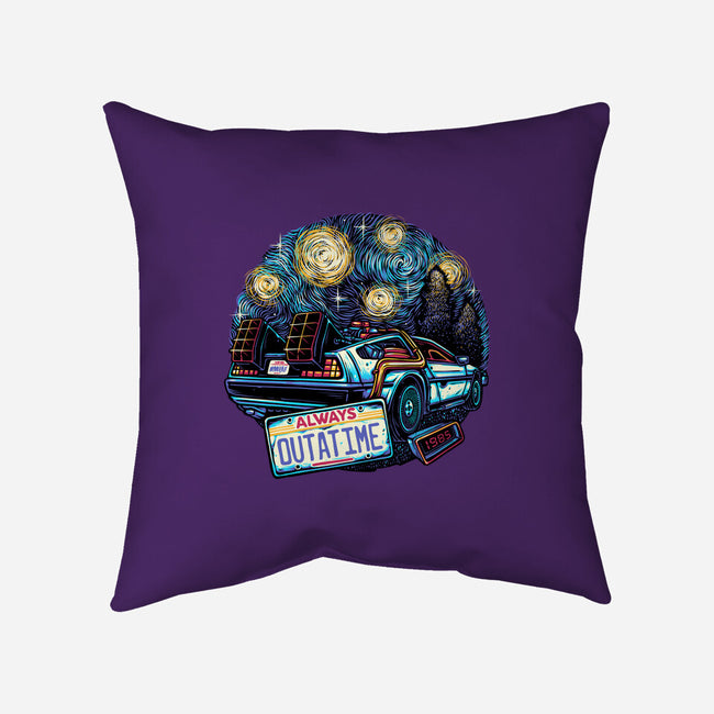 Always Outatime-None-Removable Cover w Insert-Throw Pillow-glitchygorilla