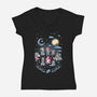 Chrono Triggler-Womens-V-Neck-Tee-yumie