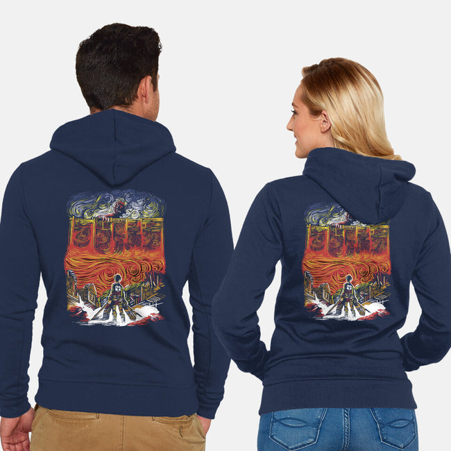 Starry Titan-Unisex-Zip-Up-Sweatshirt-zascanauta