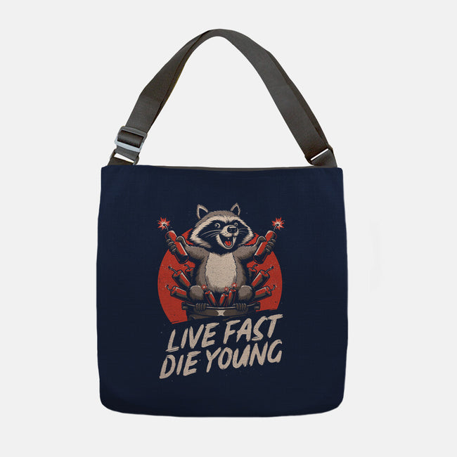 Raccoon Garbage Chaos-None-Adjustable Tote-Bag-Studio Mootant