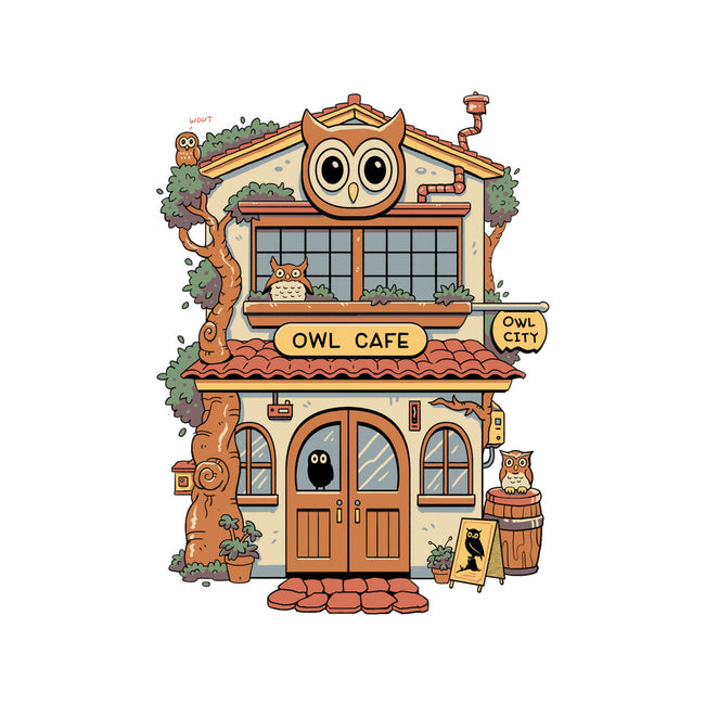 Owl Cafe-Unisex-Pullover-Sweatshirt-vp021