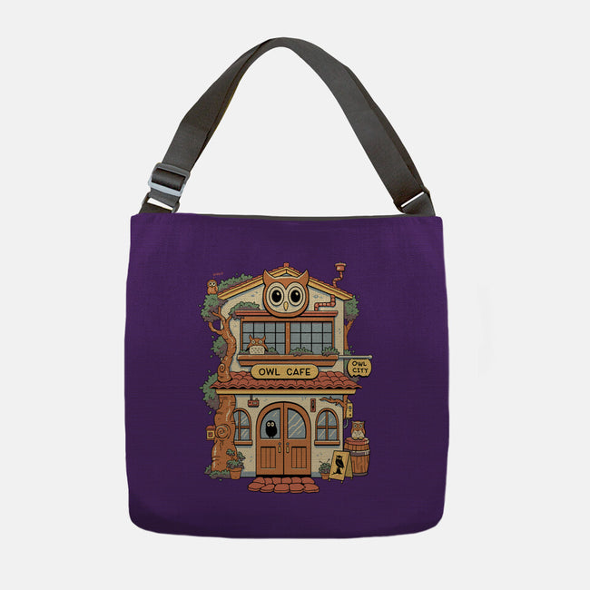 Owl Cafe-None-Adjustable Tote-Bag-vp021
