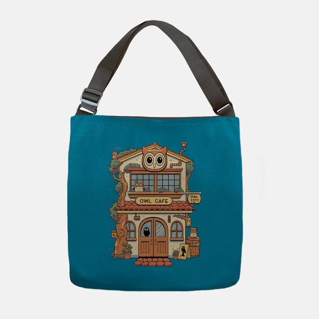 Owl Cafe-None-Adjustable Tote-Bag-vp021