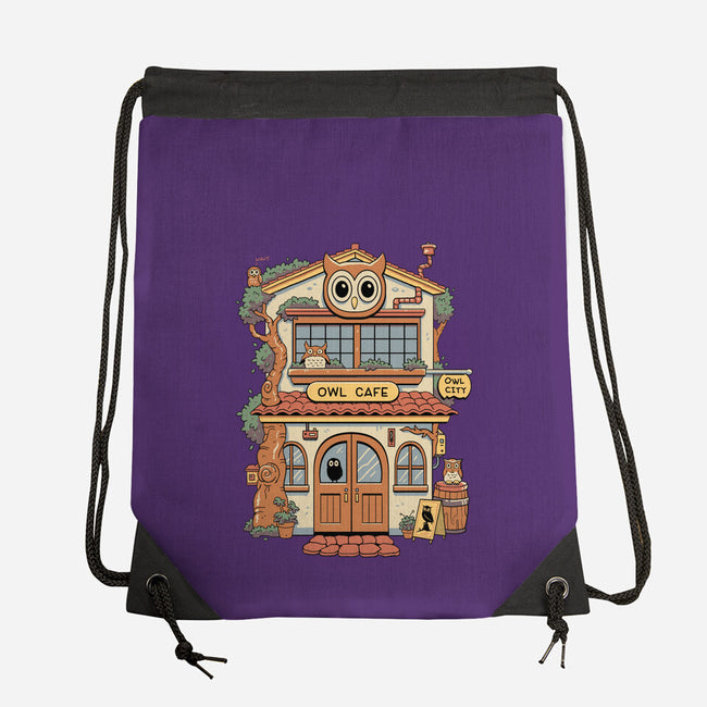 Owl Cafe-None-Drawstring-Bag-vp021
