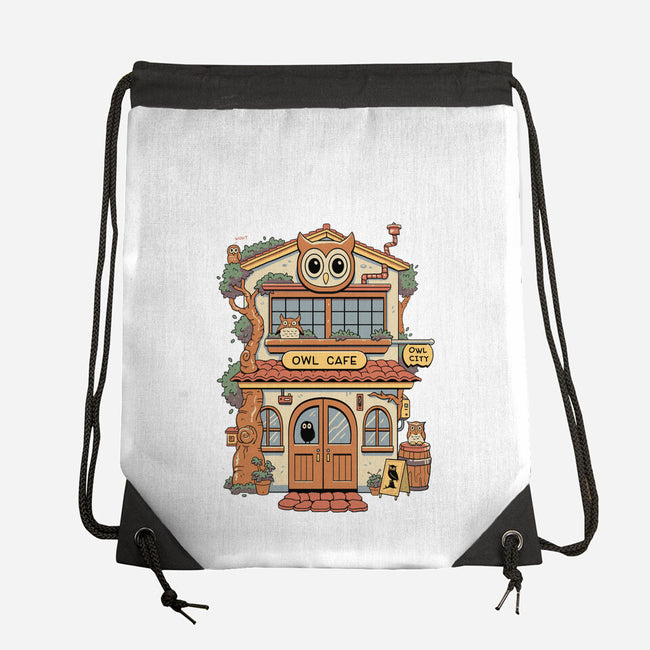 Owl Cafe-None-Drawstring-Bag-vp021