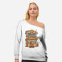 Owl Cafe-Womens-Off Shoulder-Sweatshirt-vp021