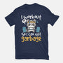 Raccoon Workout-Womens-Fitted-Tee-NemiMakeit