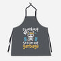 Raccoon Workout-Unisex-Kitchen-Apron-NemiMakeit