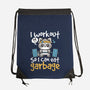 Raccoon Workout-None-Drawstring-Bag-NemiMakeit