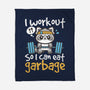 Raccoon Workout-None-Fleece-Blanket-NemiMakeit