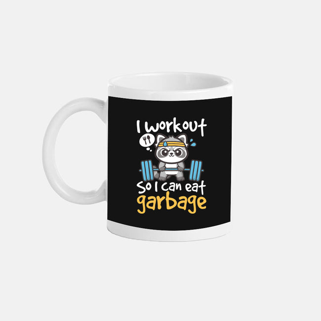 Raccoon Workout-None-Mug-Drinkware-NemiMakeit