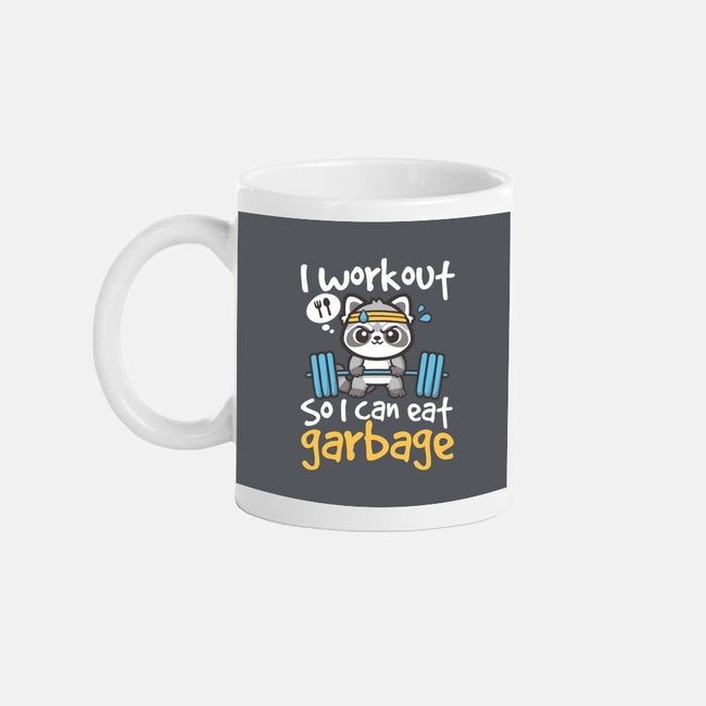 Raccoon Workout-None-Mug-Drinkware-NemiMakeit