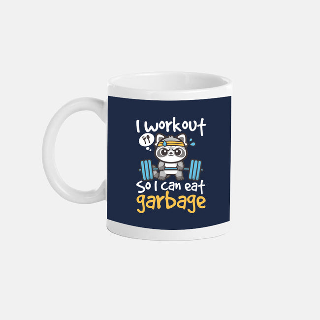 Raccoon Workout-None-Mug-Drinkware-NemiMakeit