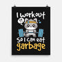 Raccoon Workout-None-Matte-Poster-NemiMakeit