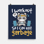 Raccoon Workout-None-Matte-Poster-NemiMakeit