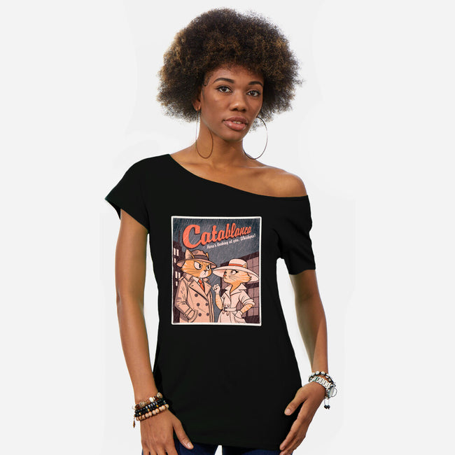 Catablanca-Womens-Off Shoulder-Tee-P1yu5h