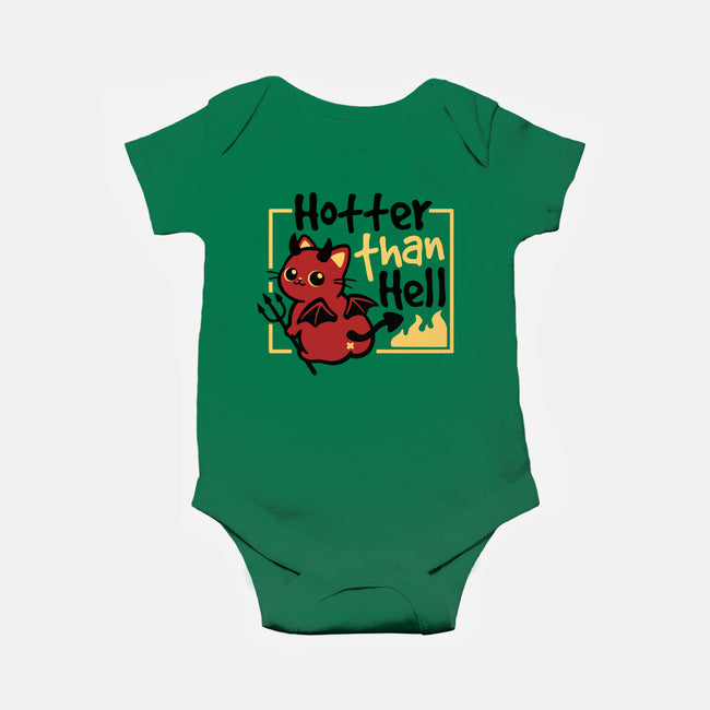 Cat Hotter Than Hell-Baby-Basic-Onesie-NemiMakeit